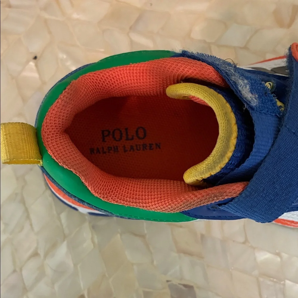 Ralph Lauren Multicolor Kids Sneakers with Velcro